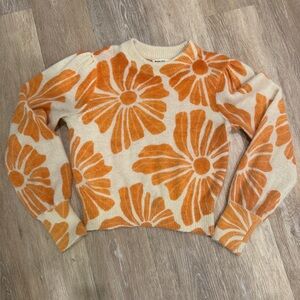 Marine Layer Alma Puff Sleeve Sweater XS